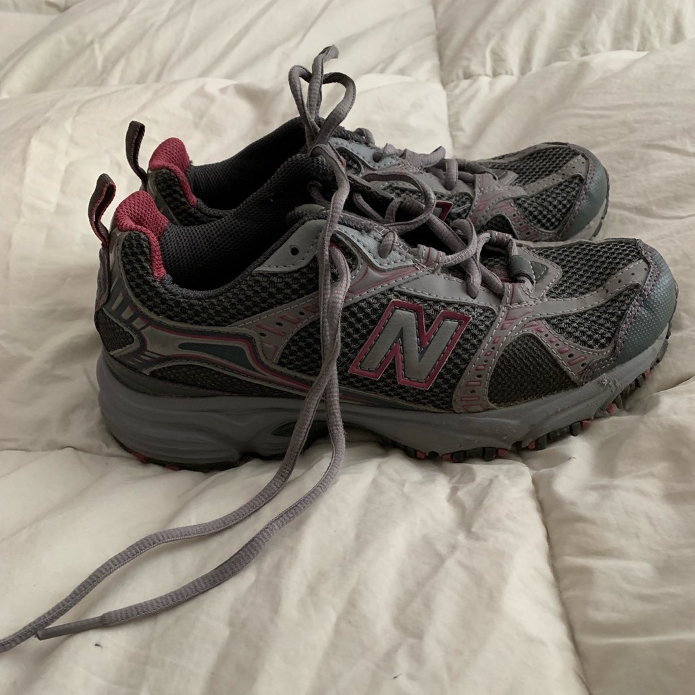 Little girls new balance running shoes.